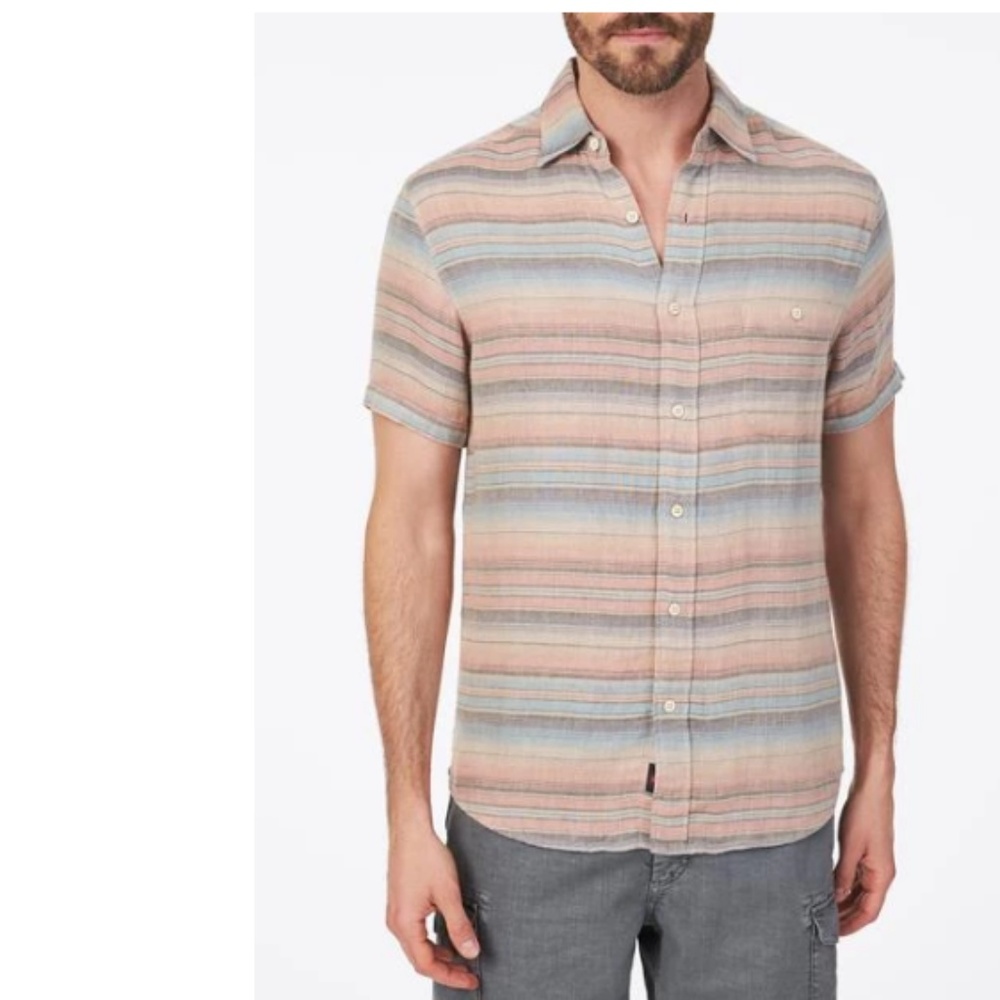 Faherty Short-Sleeve Coast Shirt | Evening Playa